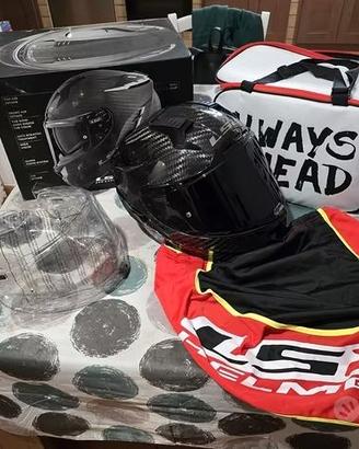 CASCO LS2 CHALLENGER CARBON TAGLIA S COME NUOVO !