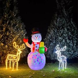 Pupazzo di Neve gonfiabile luminoso da esterno LED