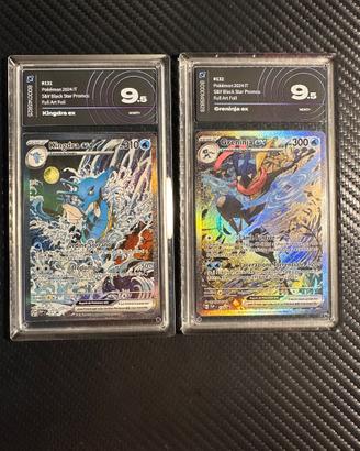 Pokémon kingdra + greninja AiGrading 9.5 • MINT+