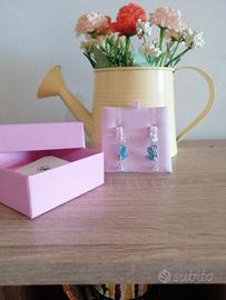 Orecchini Swarovski a forma di cigno