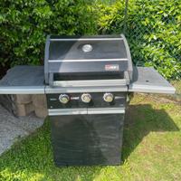BBQ a gas con 3 fuochi + 1 laterale