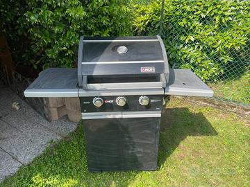 BBQ a gas con 3 fuochi + 1 laterale