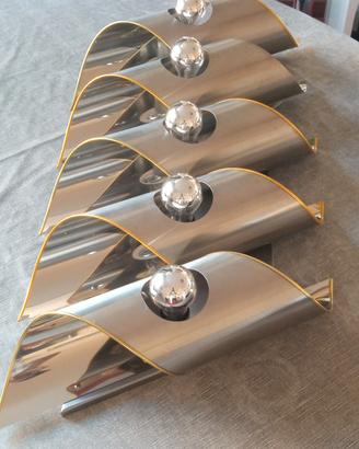 lampade da parete space age stile Monnet anni 70