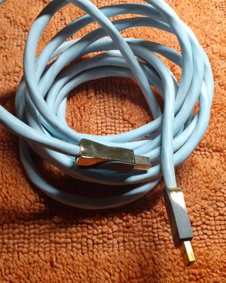 Supra USB 2.0 A‑B Blue  4 m.Cavo Hi‑Fi Audiophile