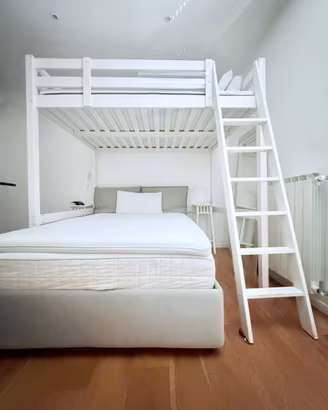 Letto a castello Matrimoniale Ikea bianco