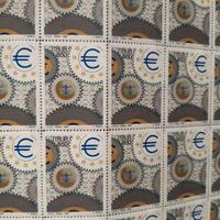 Francobollo 800 L. - Ingranaggi, simbolo dell'euro