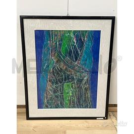 QUADRO SECCIA ANNA ARTE CONTEMPORANEA MISTA SU TAV