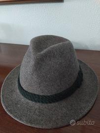 cappello uomo feltro grigio 