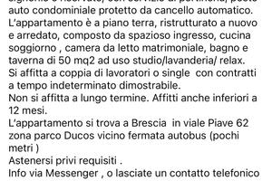 Bilocale a Brescia zona viale Bornata