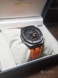 G-Shock Casio GA2100 Custom CasiOak Black Orange 