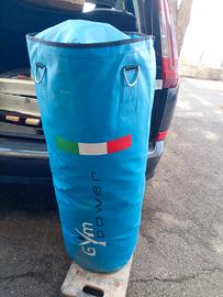 Sacco Boxe Gym Power Pieno + Supporto a Soffitto 