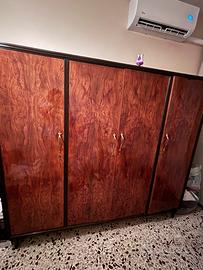 Armadio in legno anni 50-60 a 4 ante