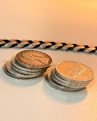 10 pz 500 lire argento caravelle
