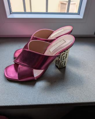 Sandali Liu Jo fucsia metallizzato tacco logo n.36