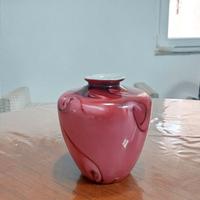 Vaso rosso vetro Attribuz.Labuan