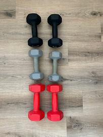 Set manubri in vinile – 3 coppie