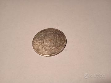 1 lira in argento Regno d'Italia.