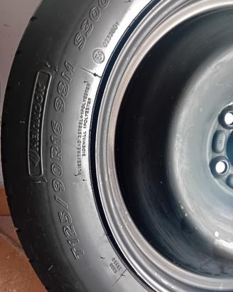 ruotino scorta completo di Cric T125/90/R16