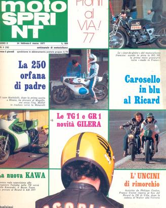 Rivista MOTOSPRINT numero 8 anno 1977