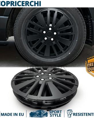 Copricerchi per RENAULT 13'' NERE con 15 Razze