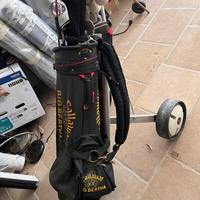 Set mazze da golf callaway con sacca e carrello