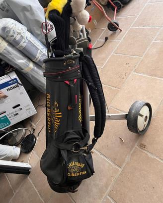 Set mazze da golf callaway con sacca e carrello