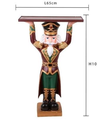 schiaccianoci natalizio gigante con mensola