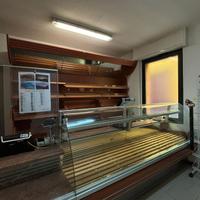 Bancone e scaffale espositivo per panificio