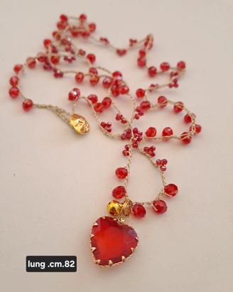 Collana perline vetro
