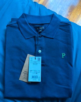 Polo blu maniche corte tg12 anni, Piombo/OVS nuova