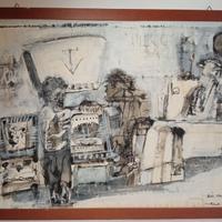 Giuseppe Martinelli-Bar Italiano 1959-Tecnica mist