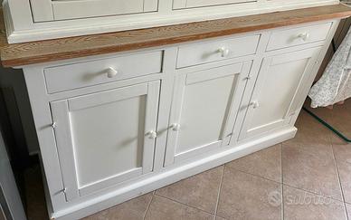 Credenza laccata bianco larice