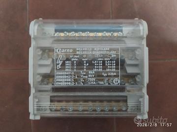 MORSETTIERA elettrica TETRAPOLARE 11 FORI 125 A