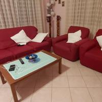  divano letto 3 posti con 2 poltrone