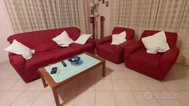  divano letto 3 posti con 2 poltrone