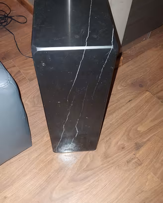 Lampada base in marmo nero da 72 kg