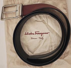 Cintura Ferragamo uomo in pelle reversibile 105cm