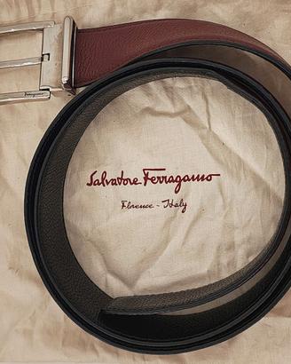Cintura Ferragamo uomo in pelle reversibile 105cm