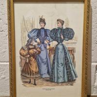 Tris di stampe d’epoca – moda femminile fine ‘800 