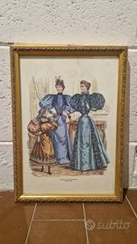 Tris di stampe d’epoca – moda femminile fine ‘800 