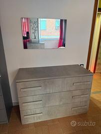 Cassettiera Con specchio