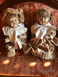 Bambole di porcellana vintage Fabiana e Fabio