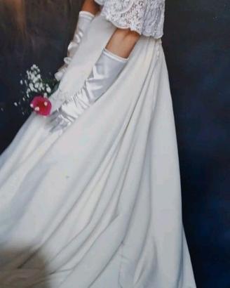 Vestito sposa lungo Atelier pizzo macramè vintage