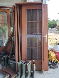 porte in legno e vetro 80x210 e 70x210