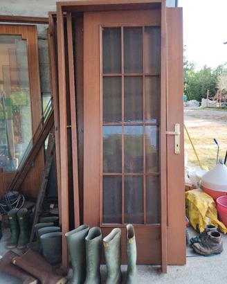 porte in legno e vetro 80x210 e 70x210