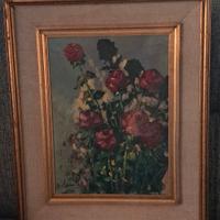 Natura morta con bouquet di rose