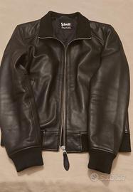 GIUBBOTTO IN PELLE NERO SCHOTT UOMO