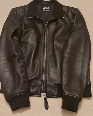 GIUBBOTTO IN PELLE NERO SCHOTT UOMO