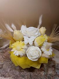 Centrotavola di candele realizzato a mano