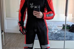 Tuta da moto Virus Power in tessuto 